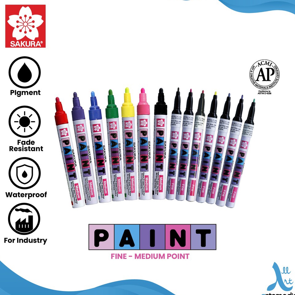 

KODE O9I2 Sakura Paint Marker Pigment Color