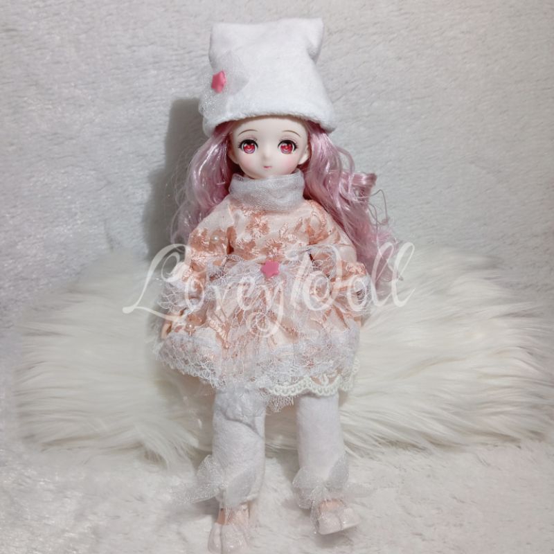 LoveyDoll Baju Boneka Bjd anime Body Anak kecil Dress set