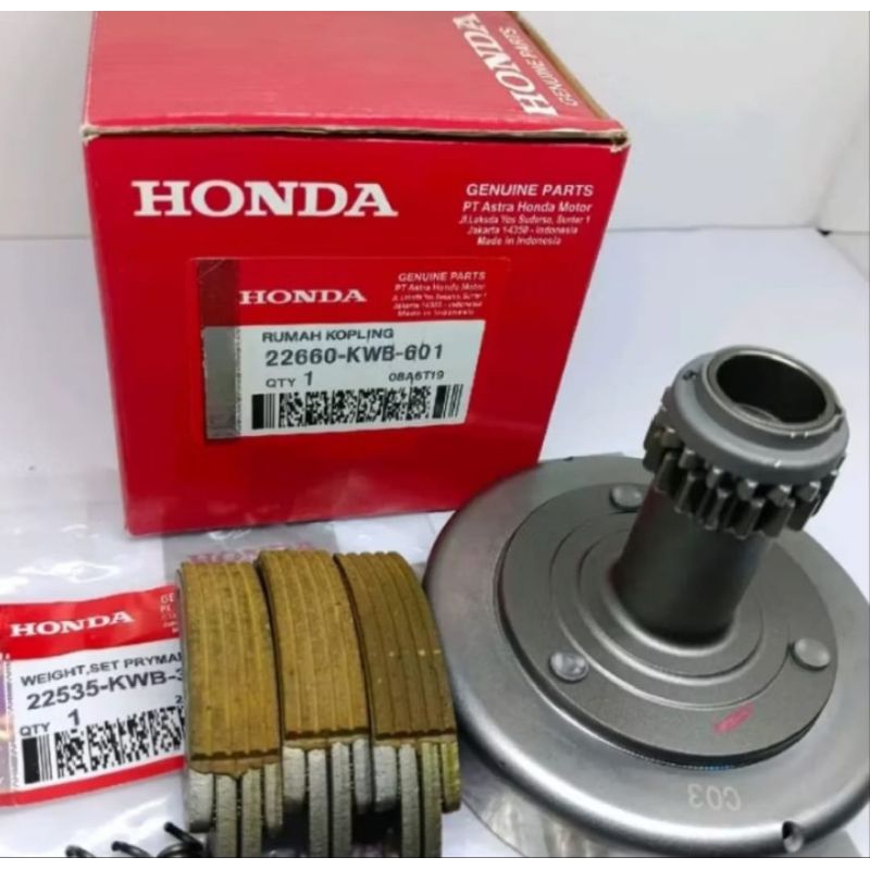 Lonceng kampas ganda+kampas ganda only KWB honda blade 110 revo absolute revo fit original