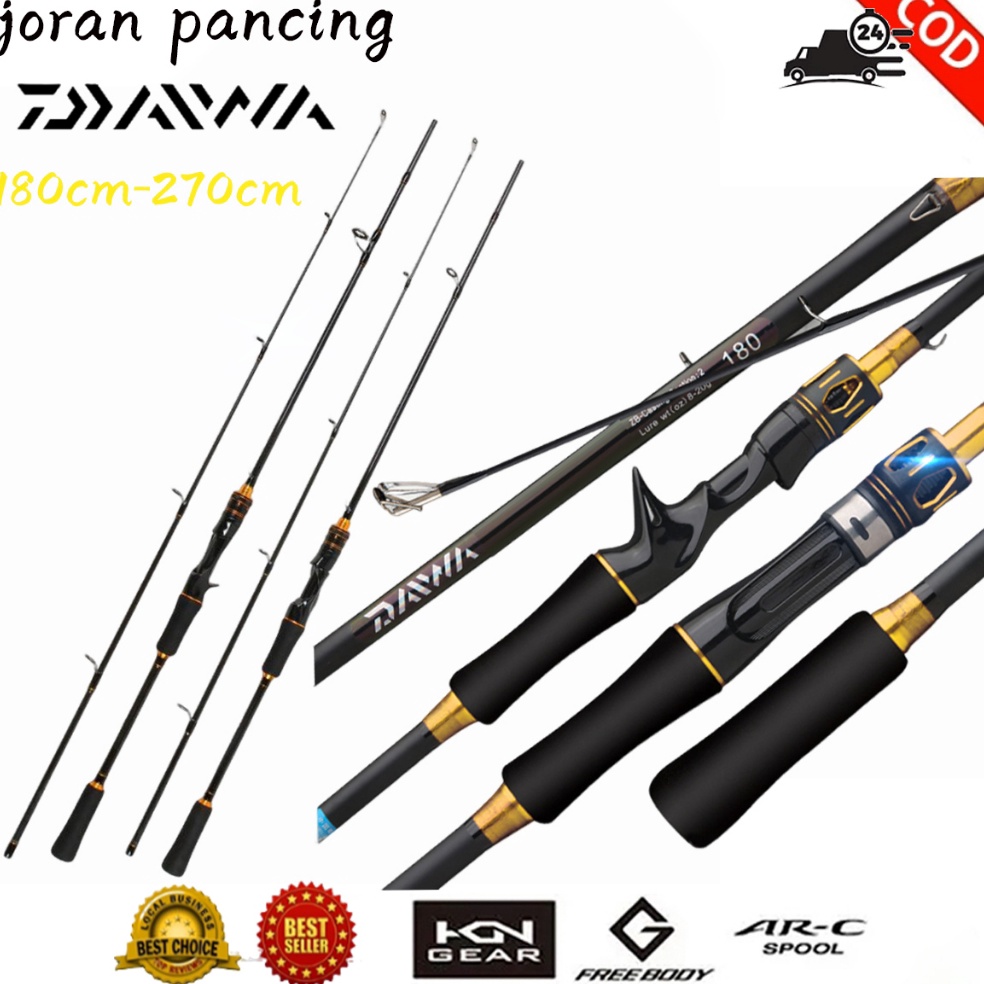 KODE A62K Joran daiwa reel joran pancing spinning joran pancing casting joran pancing reel 165cm27cm
