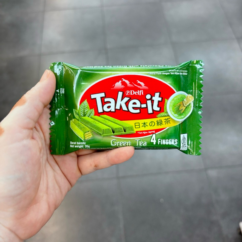 

Delfi Take it Wafer 4 Fingers Green Tea 35gr