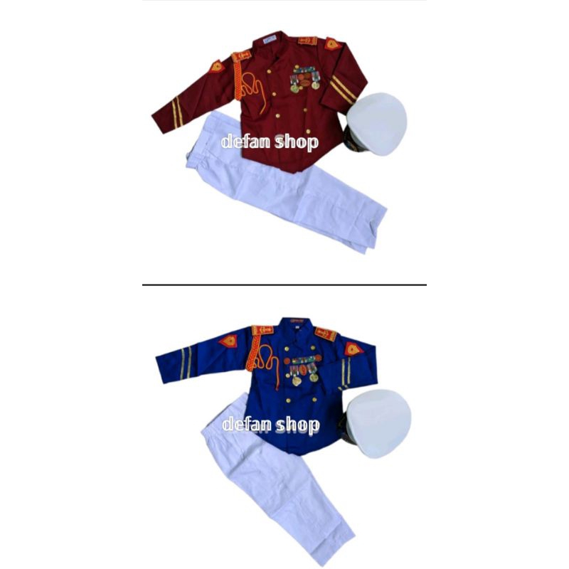 baju akademi polisi/AKPOL+akademi militer AKMIL anak
