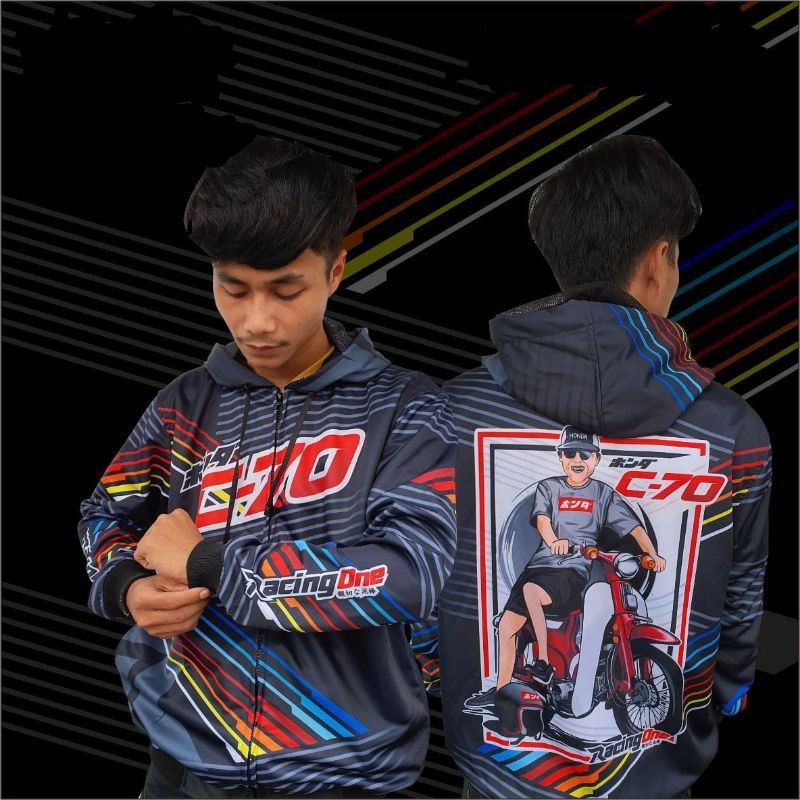 Jaket Motor Vintage Honda C70 Limited Edition