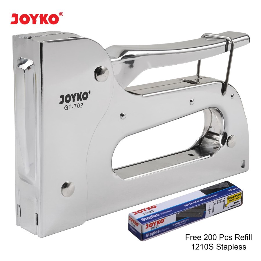 

PROMO MENARIK GUN TACKER JOYKO GT 72 HAVY DUTY BONUS REFILL STEPLES STAPLER TEMBAK GT72