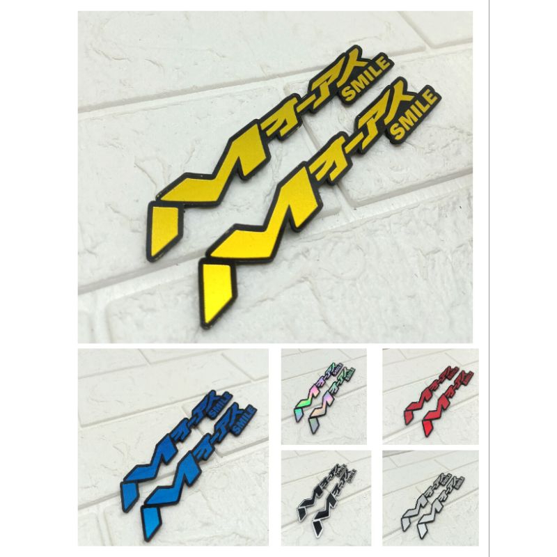 Emblem Yamaha Mio Smile Japan Logo 3D Emblem Timbul Mio Smile Sporty Mio J M3 Akrilik