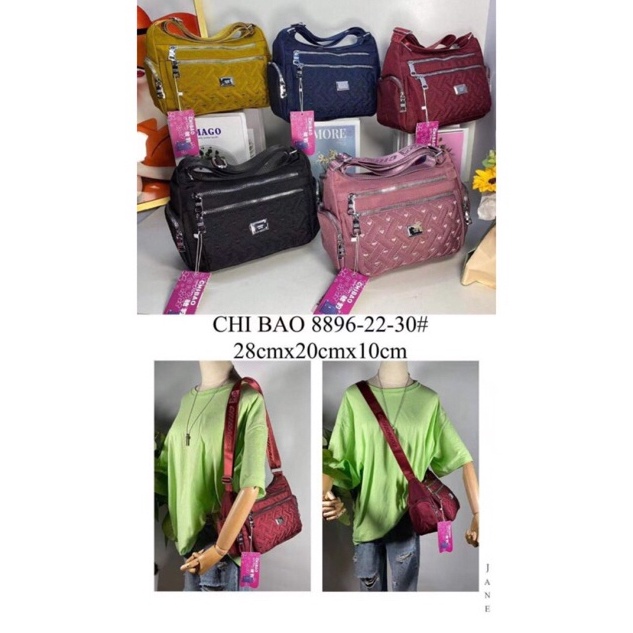 PAKET HEMAT Tas chibao ori Selempang 889622 Chibao Bahan Kanvas