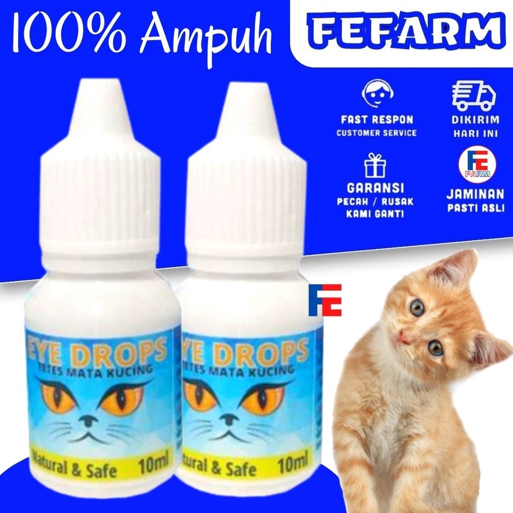 PROMO TERGILA Obat Tetes Mata Kucing Kelinci Anjing Mata Iritasi Mata Belekan Eye Drops FEFARM