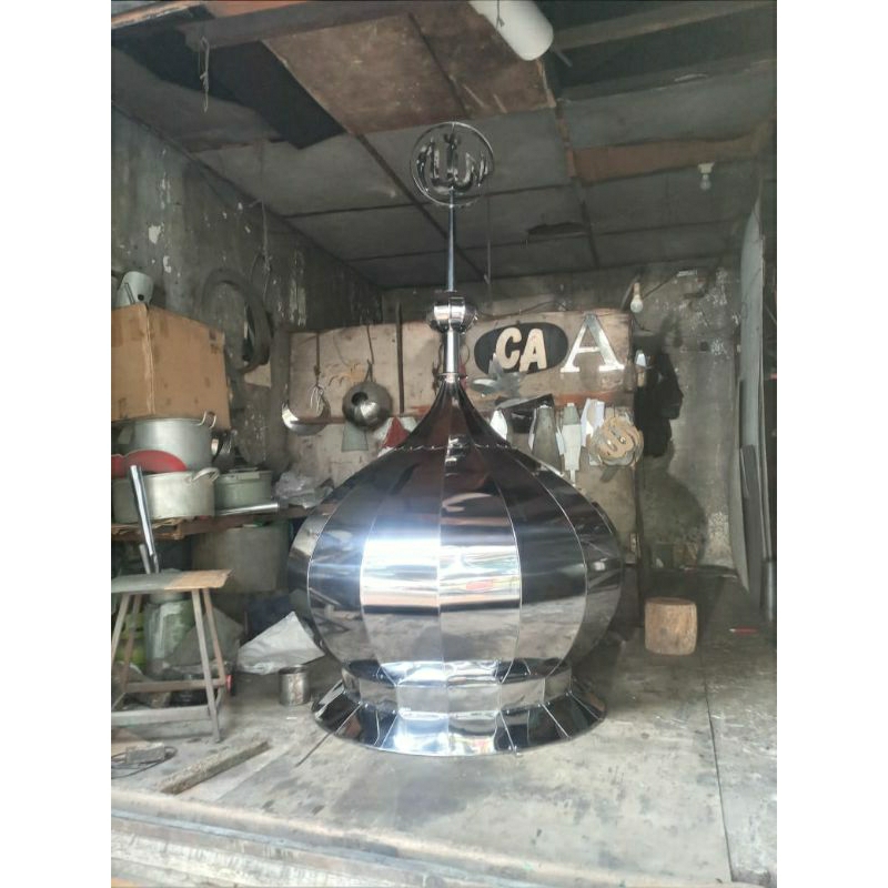 Kubah Masjid Stainless Steel Ukuran Diameter 120 cm