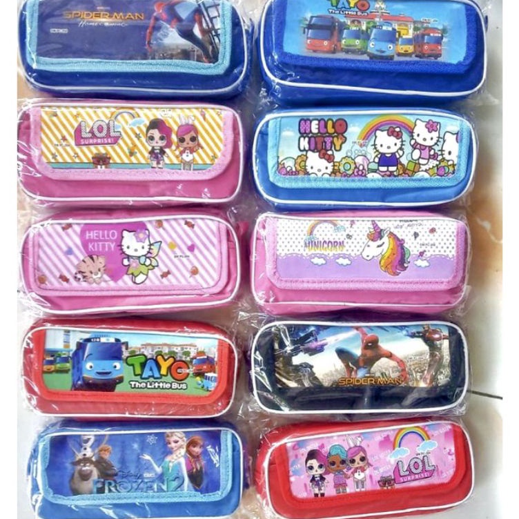 

KODE O7Y2 Grosir 12Pcs Tepak Saku Premium Kuromi Tempat Pensil Sekolah Souvenir FREE Plastik