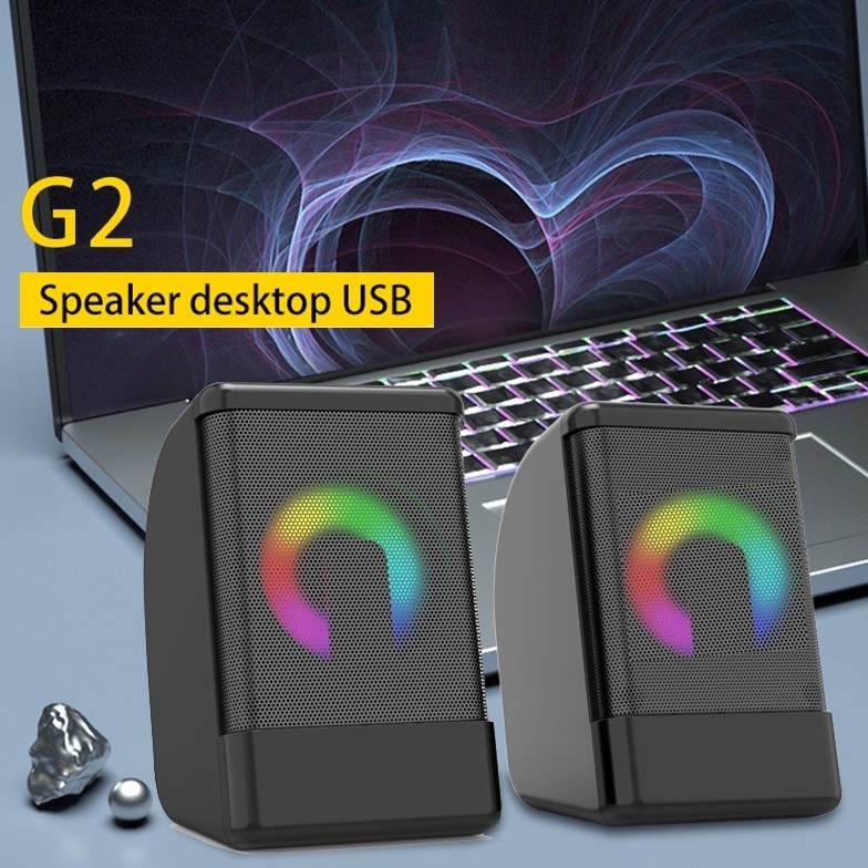 HOT PRODUCT Speaker K One G2 lampu  Speaker bagus  Speaker komputer SPEAKER GAMING RGB SUARA BAGUS S
