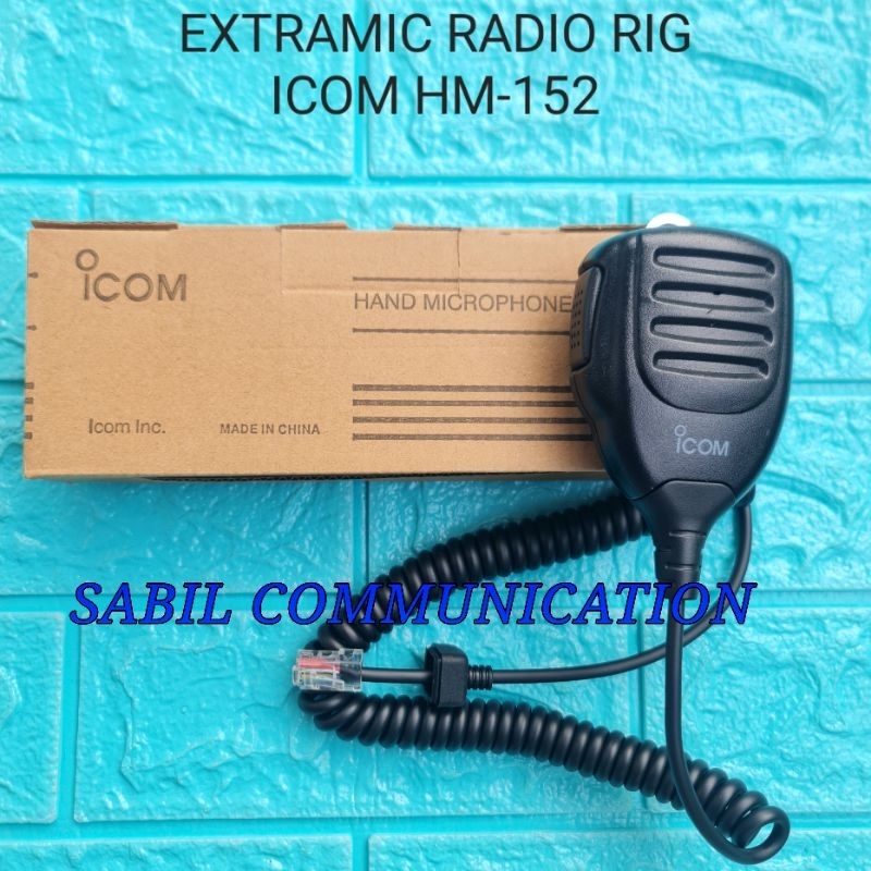 EXTRA MIC RIG ICOM 2300H 2200H V8000 HM152  MIC ICOM HM152 ICOM HM-152/ EXTRAMIC RIG ICOM IC 2300H I