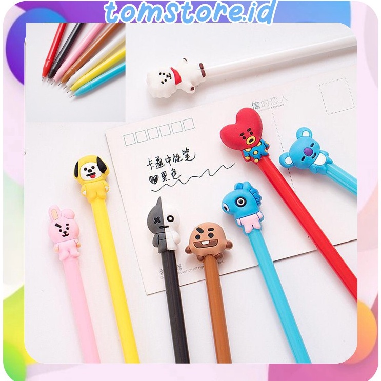 

EKSKLUSIF TOMSTOREID R147 Pulpen Fancy Gel Pena Karakter Pen Kartun Perlengkapan Sekolah Stationary COD
