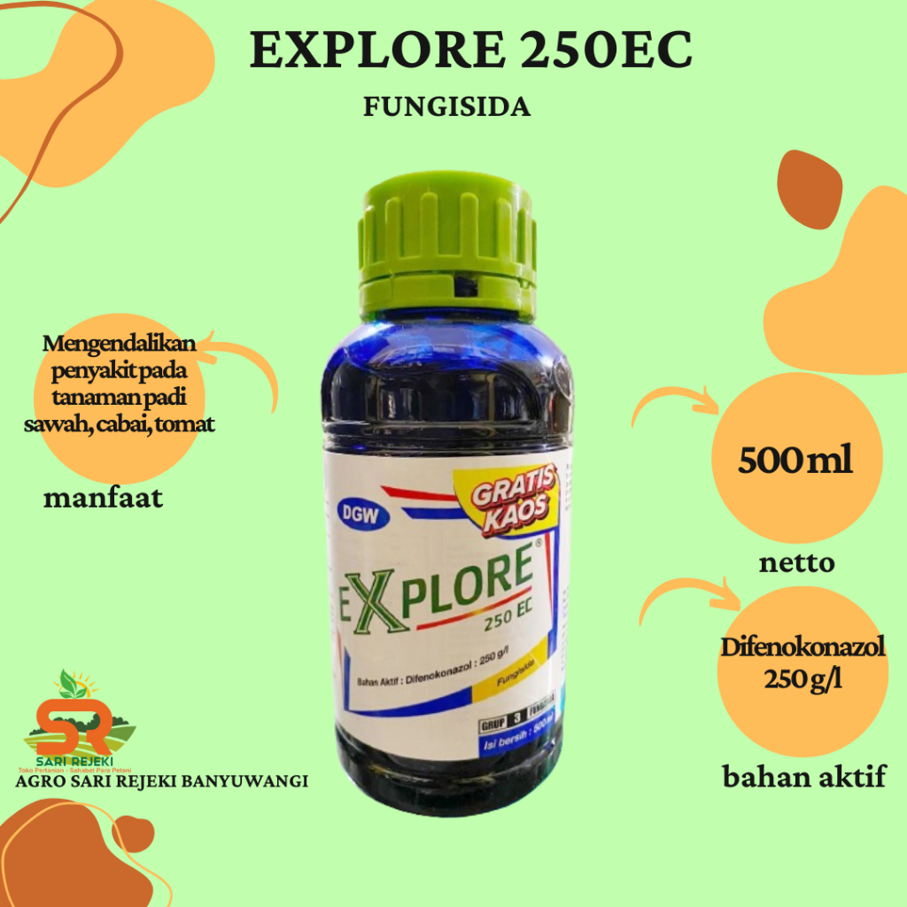 EXPLORE 250EC 500ML FUNGISIDA SISTEMIK difenokonazol (Free Kaos)