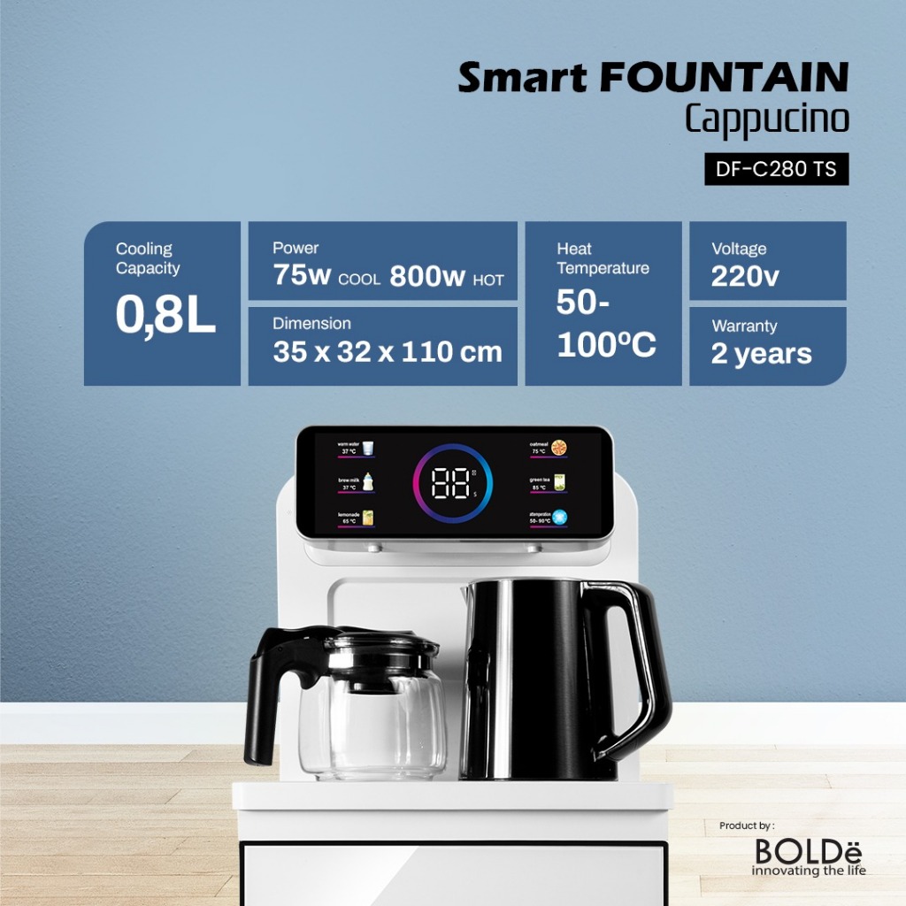 DISPENSER GALON BAWAH BOLDE CAPPUCINO TERBARU / DISPENSER BOLDE CAPPUCINO