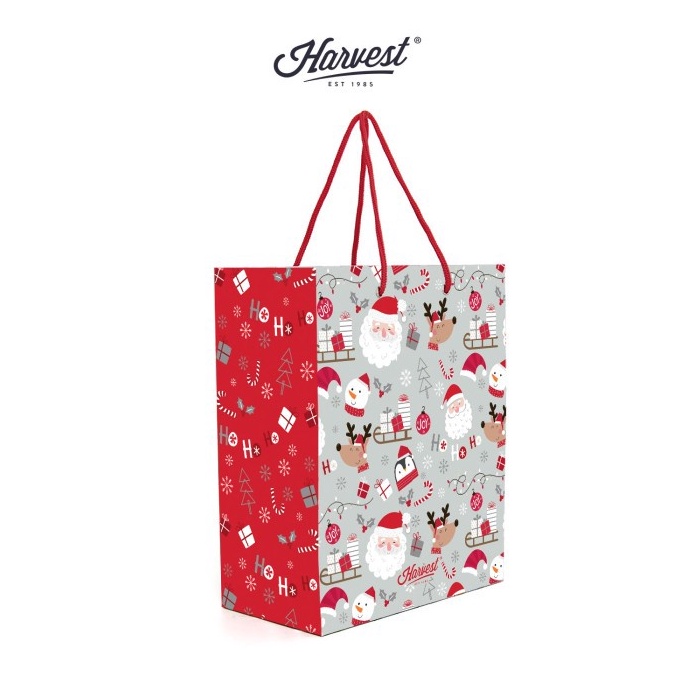 

BIG SALE FASION Paper Bag Natal Christmas Harvest Xmas Carol Santa Friends