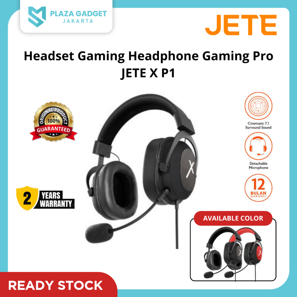 Headset Gaming Headphone Gaming Pro JETE X P1 - Garansi Resmi 2 Tahun