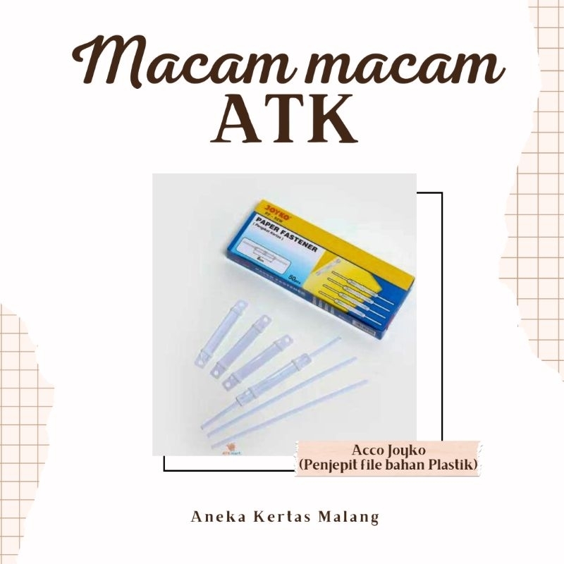 

Pengikat Kertas | Acco | Paper Fasteners Joyko PF-50W | ATK