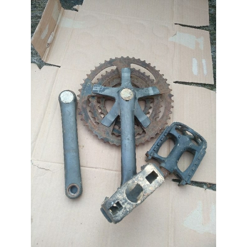 CRANK SHIMANO BIOPACE OVAL 28-38-48T FC-M200 JAPAN
