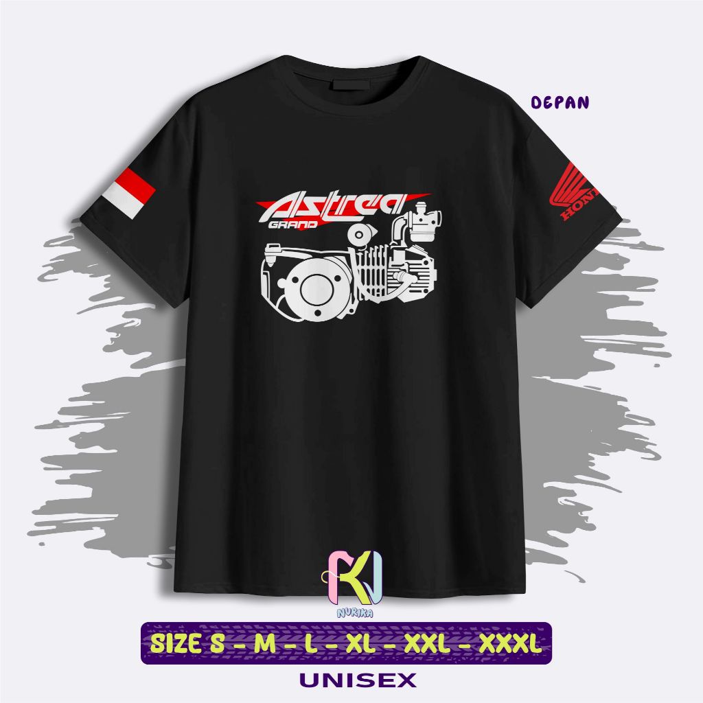 Kaos Motor Astrea Grand Baju Honda Astrea Mesin