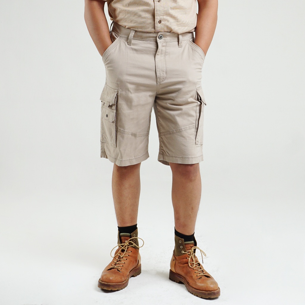 Celana MGEE Original - Celana Pendek Cargo Original MGEE Rows 011 Khaky CKPS