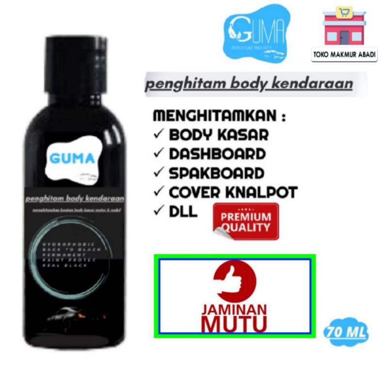 Penghitam Body Kasar Motor Cat Body Kasar Mobil Motor 70ml