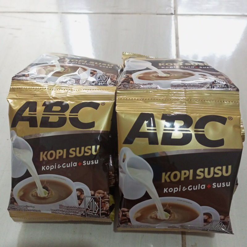 

kopi abc susu UK 30g harga per renteng isi 10