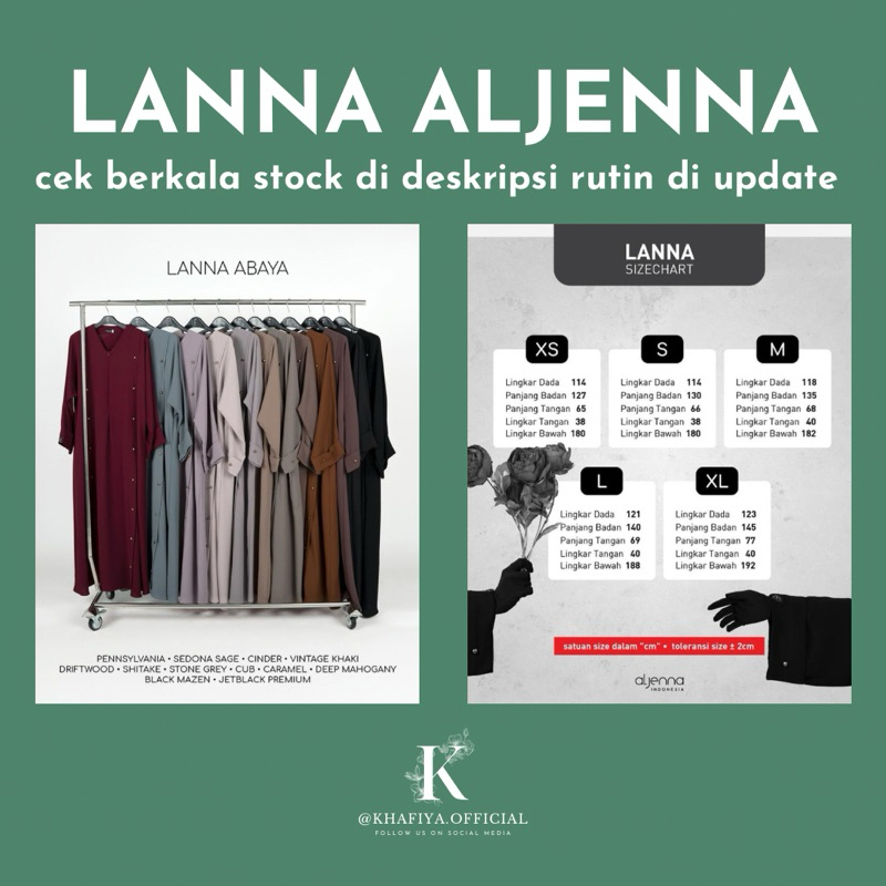 SIAP KIRIM 🟢 NWT aljenna - LANNA abaya aljenna