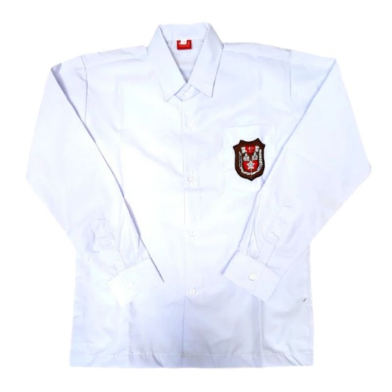 BAJU PUTIH SERAGAM ANAK SEKOLAH SD MODEL LENGAN PANJANG LAKI LAKI BAHAN ADEM
