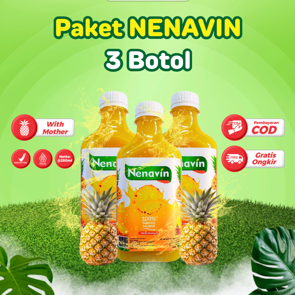 

NENAVIN Cuka Nanas 3 Botol