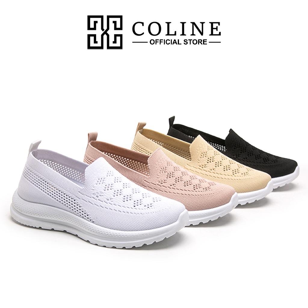 COLINE FA-920 Sepatu Flyknit Wanita Kerja / Sepatu Slip On Wanita #C1248