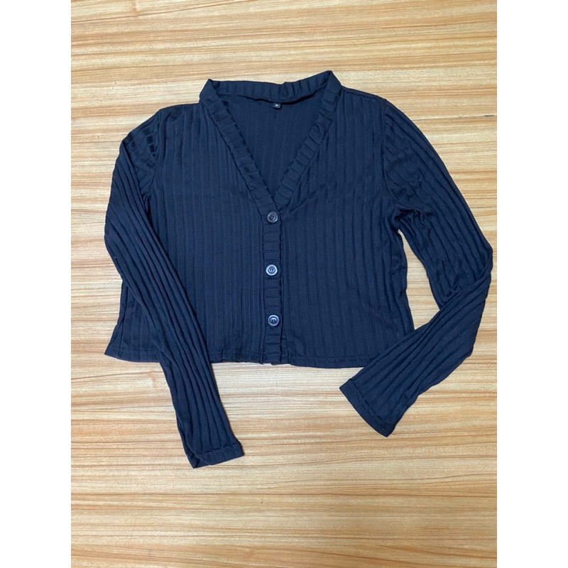 spao cardigan crop wanita