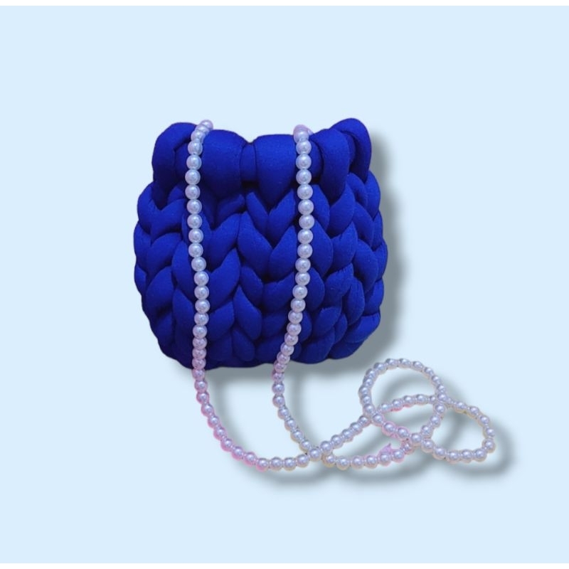 Mini Chunky Bag ( Pearl Strap Panjang )