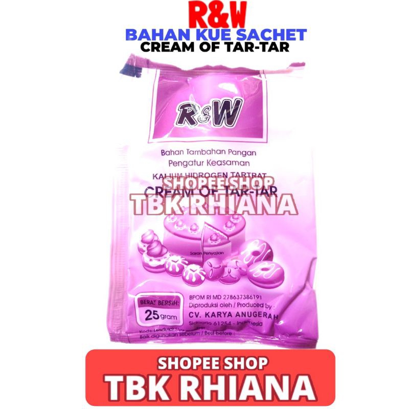 

Rajawali R&W RW Cream Of Tar Tar 25gr