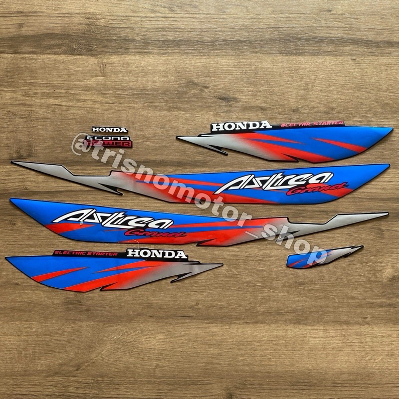 Polet Striping Stiker Sticker Lis List Body Motor Astrea Grand Sabit 1995 1996 Limited Edition Warna