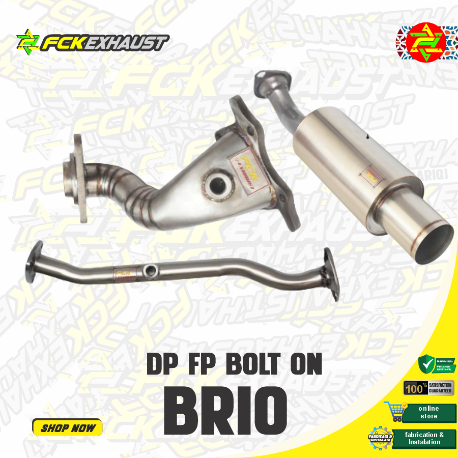 Knalpot Fck BRIO DP FP BOLT ON MUFFLER Knalpot Mobil