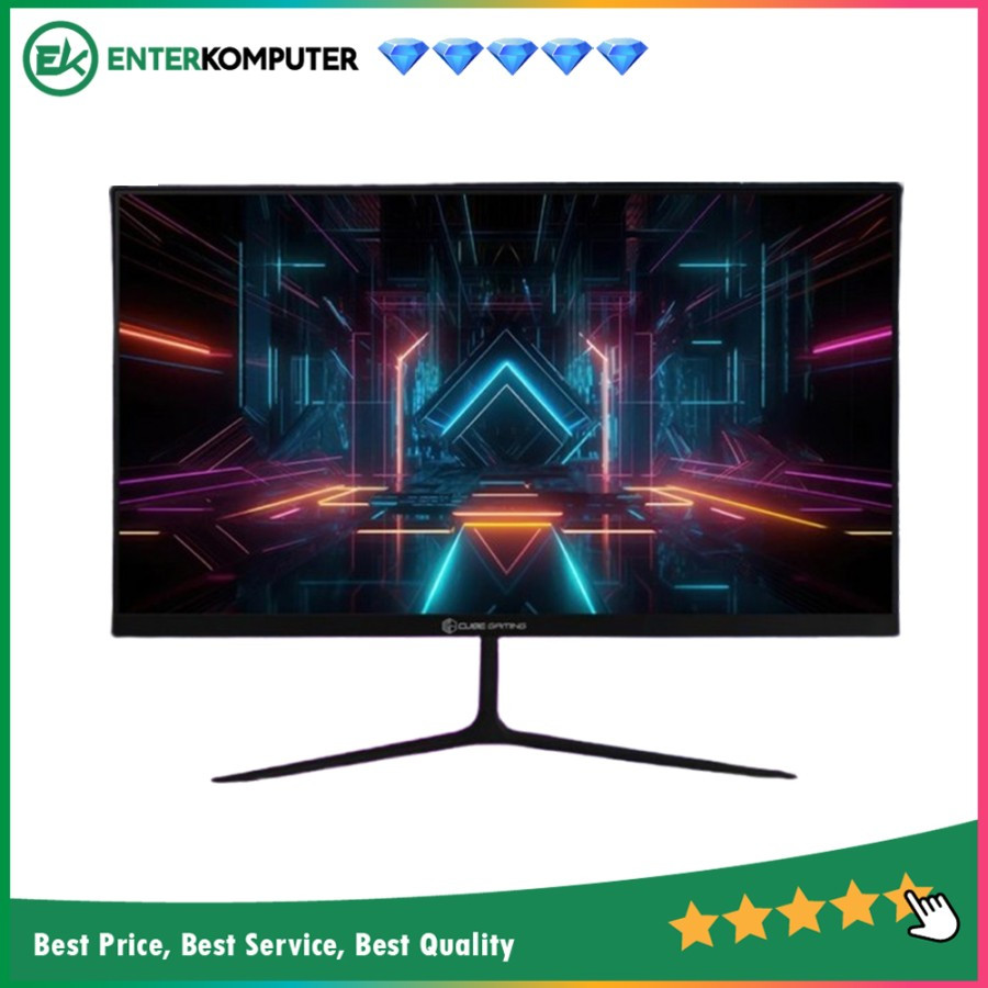 Monitor CUBE GAMING IRIS 23.8" F24FI FHD IPS Frameless Design 75Hz Gaming Monitor - Minus Dead Pixel