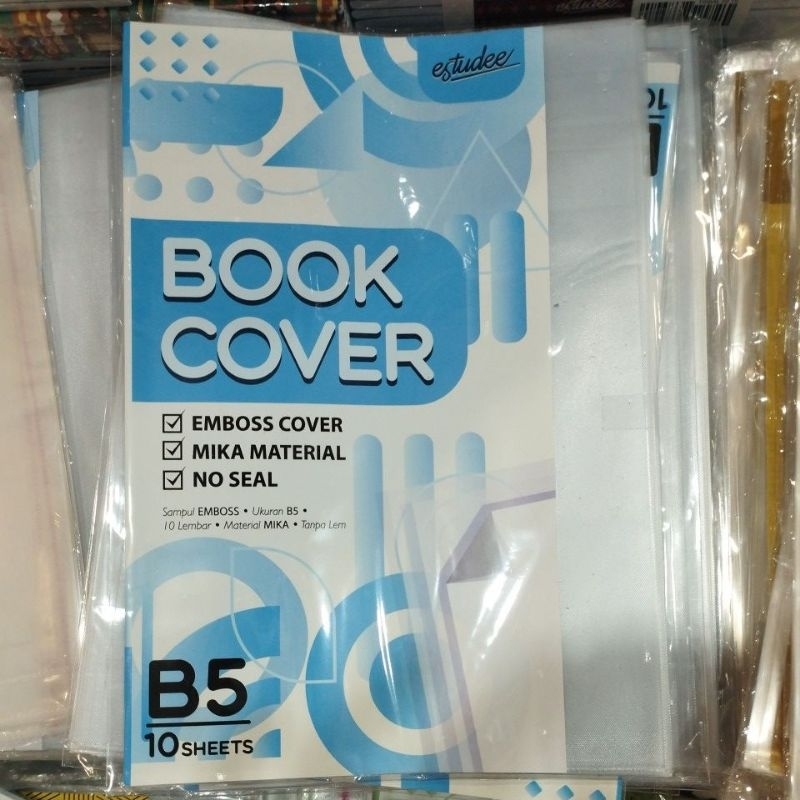 

estudee SAMPUL plastik B5 emboss, tidak pakai seal