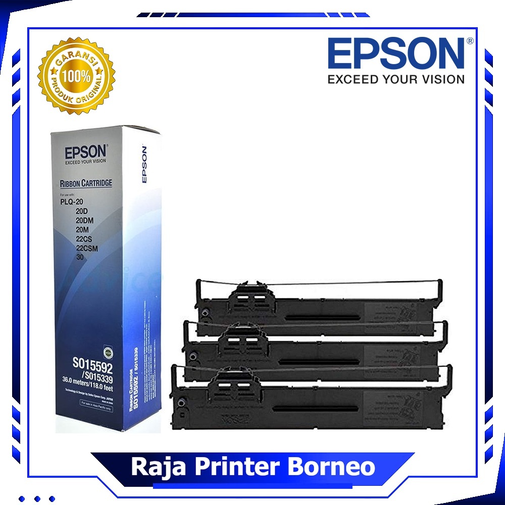 Pita Printer Epson PLQ-20 Ribbon Cartridge PLQ20 Original Produk