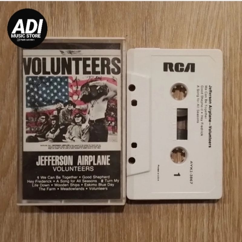 USED Jefferson Airplane - Volunteers (Kaset Tape Pita) Import USA