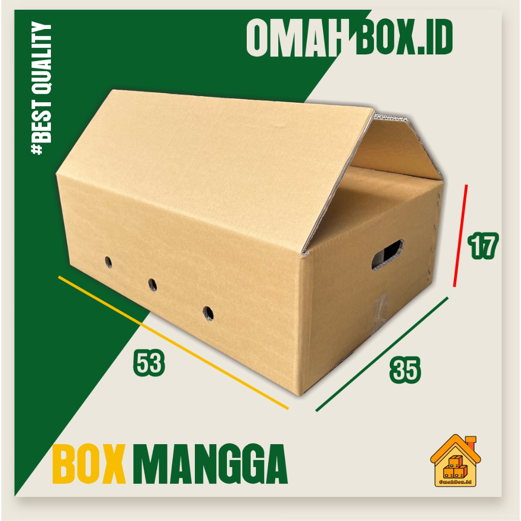 

box mangga Coklat Polos isi 24 10 kg + sekat | 53x35x17 cm /box mango/box mangga/box buah/kardusbuah/kardusmangga/boxmangga