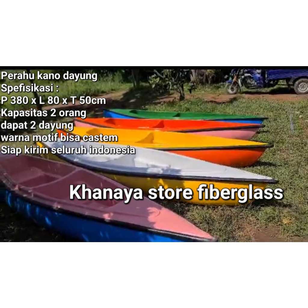 Perahu fiberglass,Perahu kano dayung,Perahu bebek,perahu kpitas 2 orang,Perahu wisata baru Perahu ka
