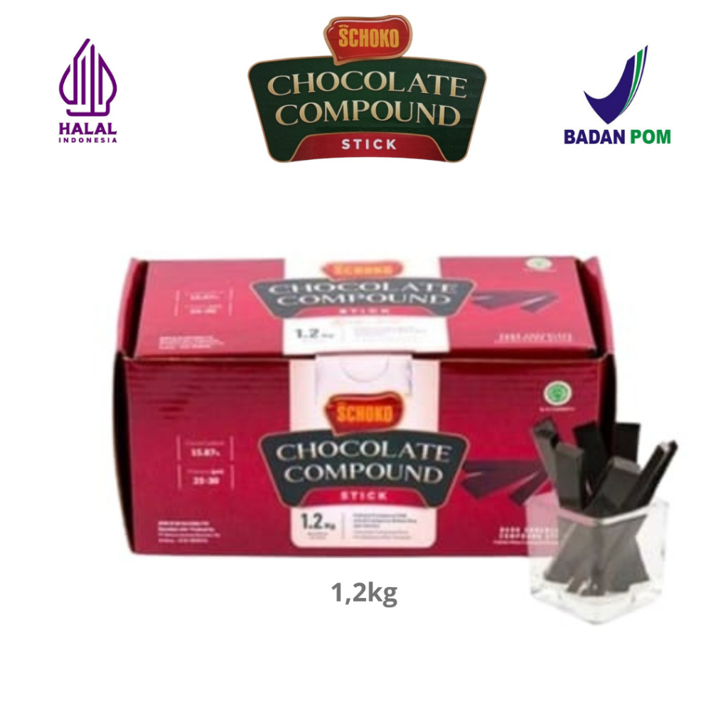 

SCHOKO Chocolate Compound Stick - 1,2 Kg / Coklat Stik / Baton