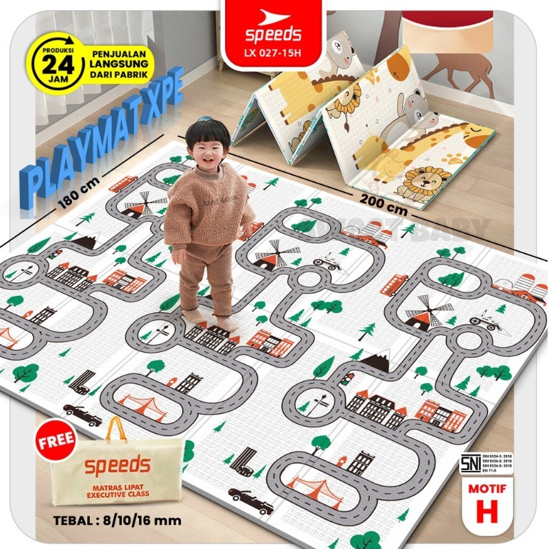 SPEEDS playmate 180x200/playmate bayi/Karpet Anak/karpet bayi merangkak/karpet anak/tikar lipat/karp