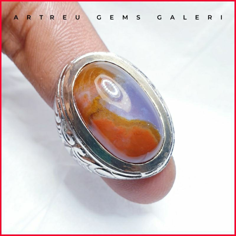 Batu Pancawarna Garut Darson | COD Bisa | Cincin Batu Akik Ring 5-10