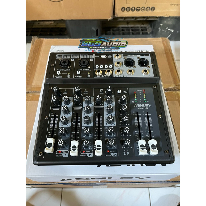 mixer 4 channel Ashley option 402