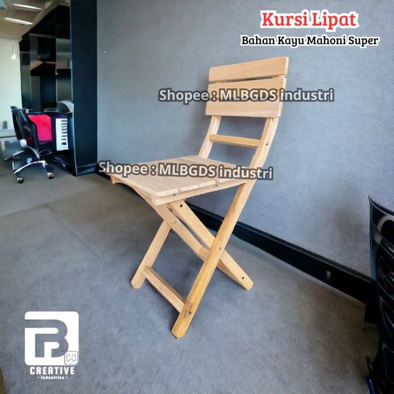 Kursi Kayu Kursi Lipat Portable