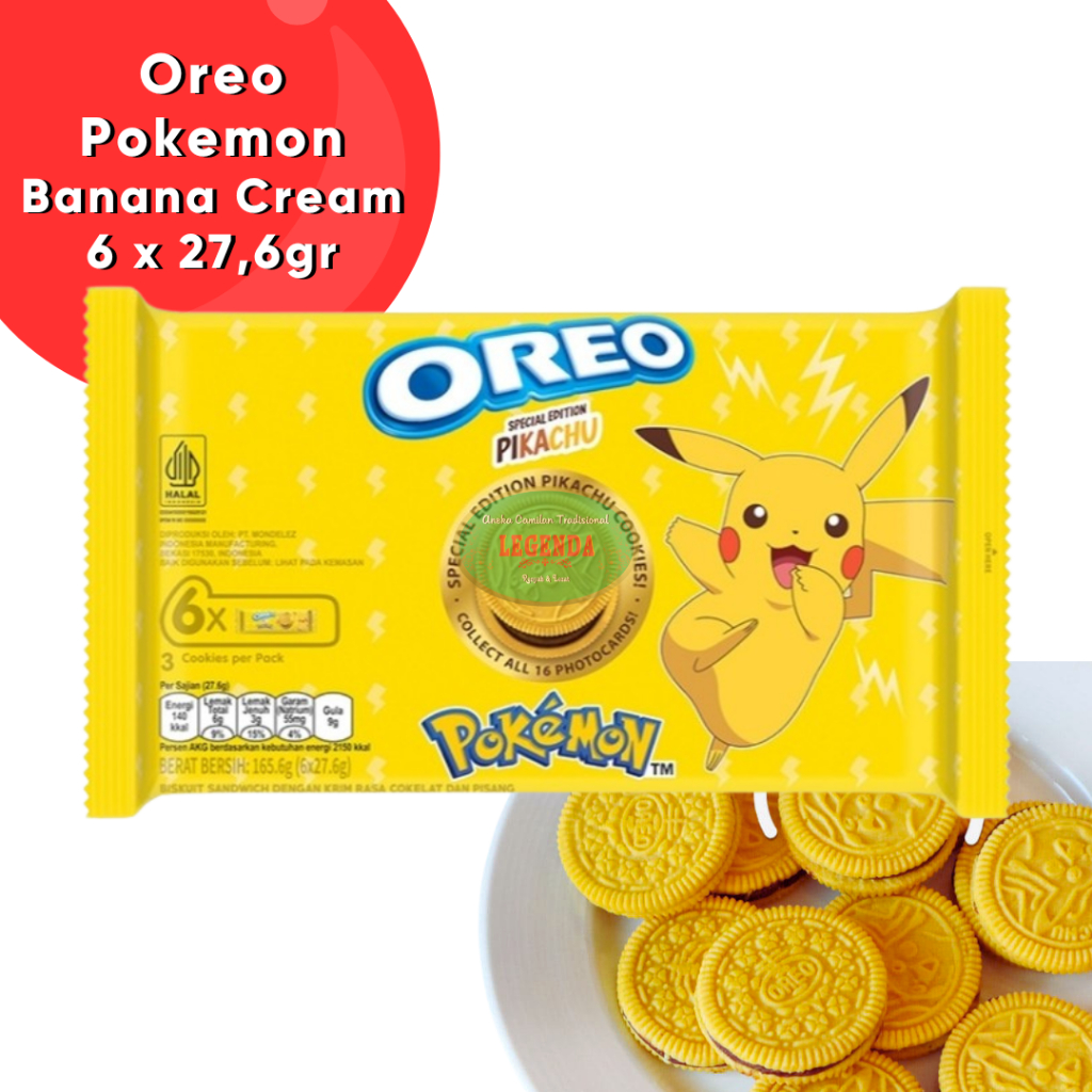 

OREO POKEMON Chocolate Banana 6 x 27,6gr