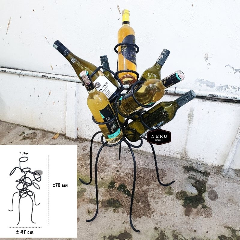 Wine Display / Wine Holder / Rak botol wine / Rak Wine / Bottle Display / Pajangan Wine / Wine Rack 