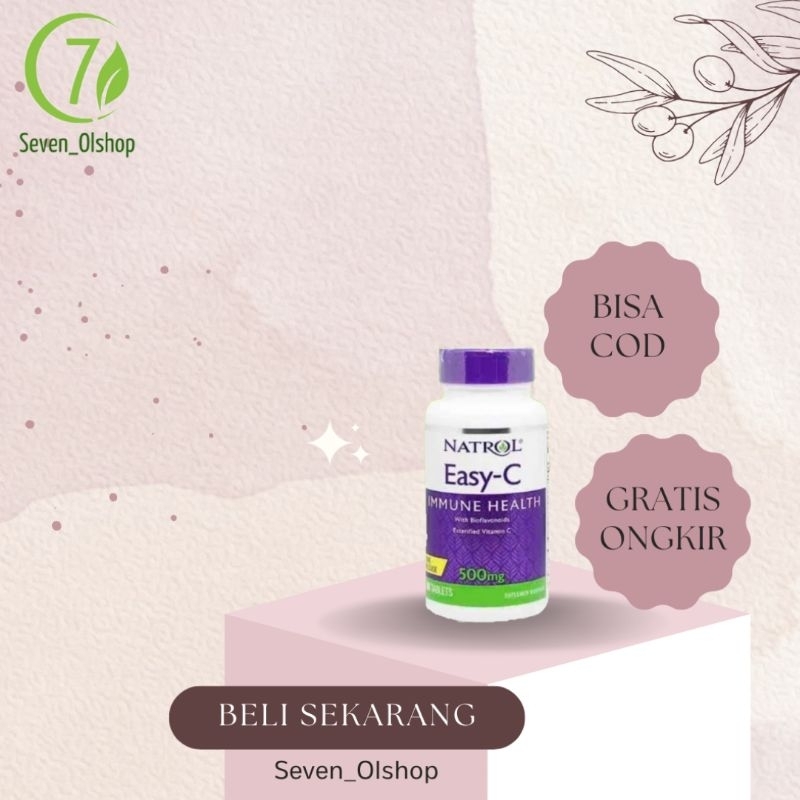 Natrol Easy C 500mg Suplemen Penambah Imun Tubuh Vitamin Imun Tubuh Vitamin Easy C ORIGINAL