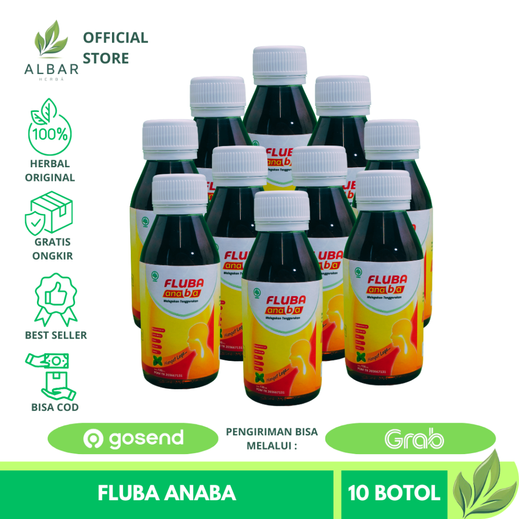 

Fluba Anaba 10 Botol Madu Herbal Obat Flu Batuk Anak Dewasa 100% Original